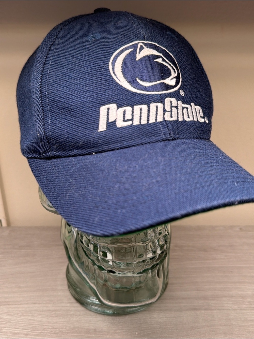 Vintage Penn State Nittany Lions Navy Blue Baseball Cap with Embroidered Logo - Picture 11 of 16